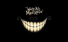 minimalism-dark-black-Cheshire-Cat-Alice-in-Wonderland-quotes-typography-smile-50x70cm-poster-...jpg